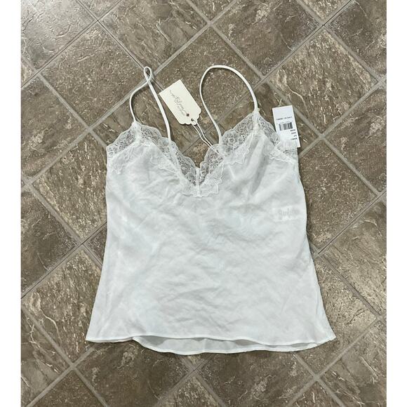 In Bloom by Jonquil Tops - NWT in Bloom by Jonquil White Spaghetti Strap Lace Trim Tank Top Size Small